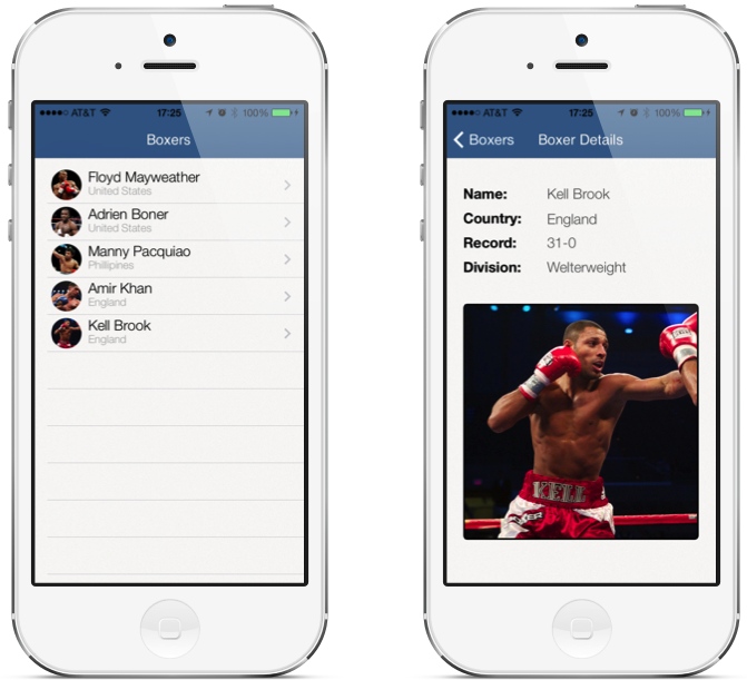 Simple Boxing iOS7 App