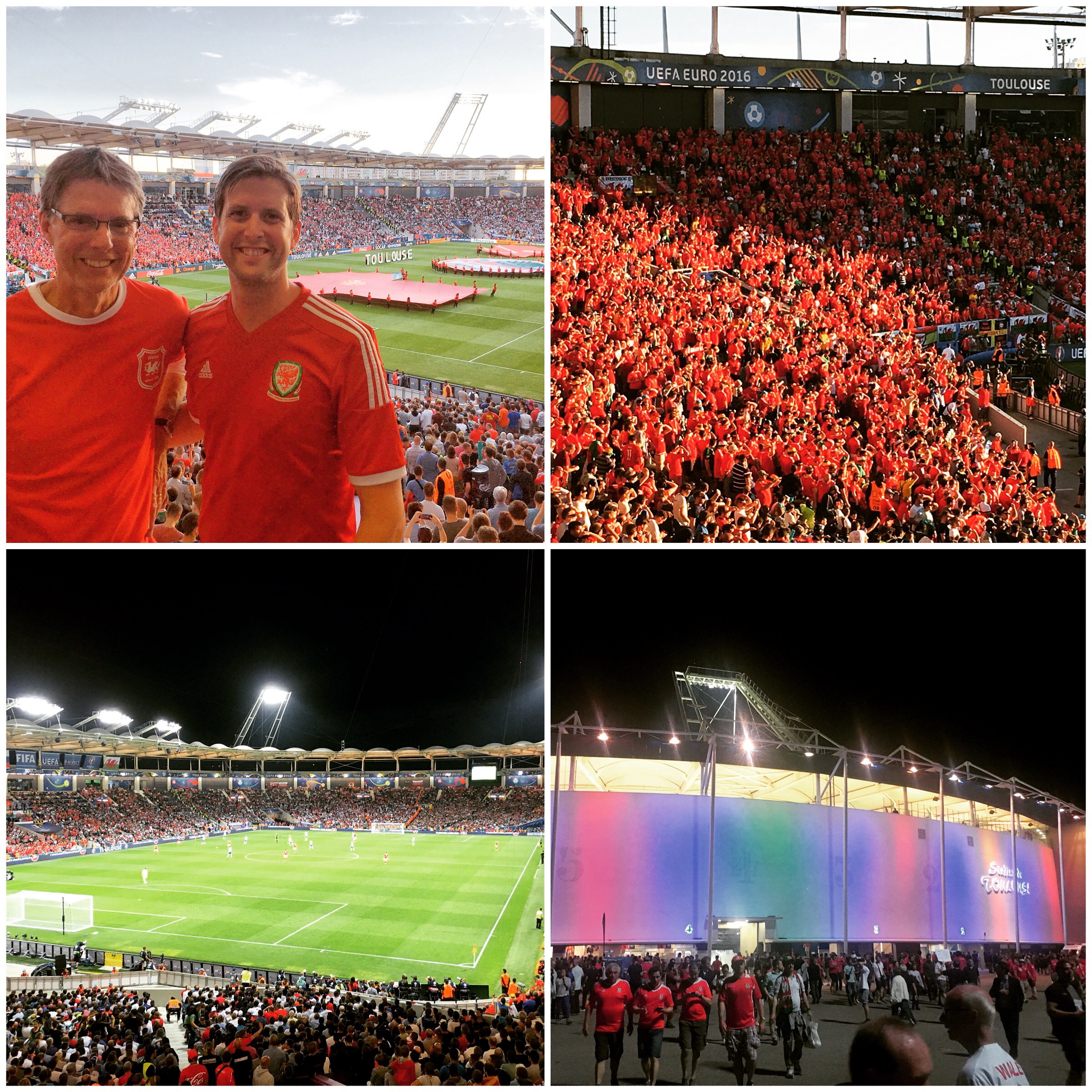 Me and Dad in France for Wales vs Russia