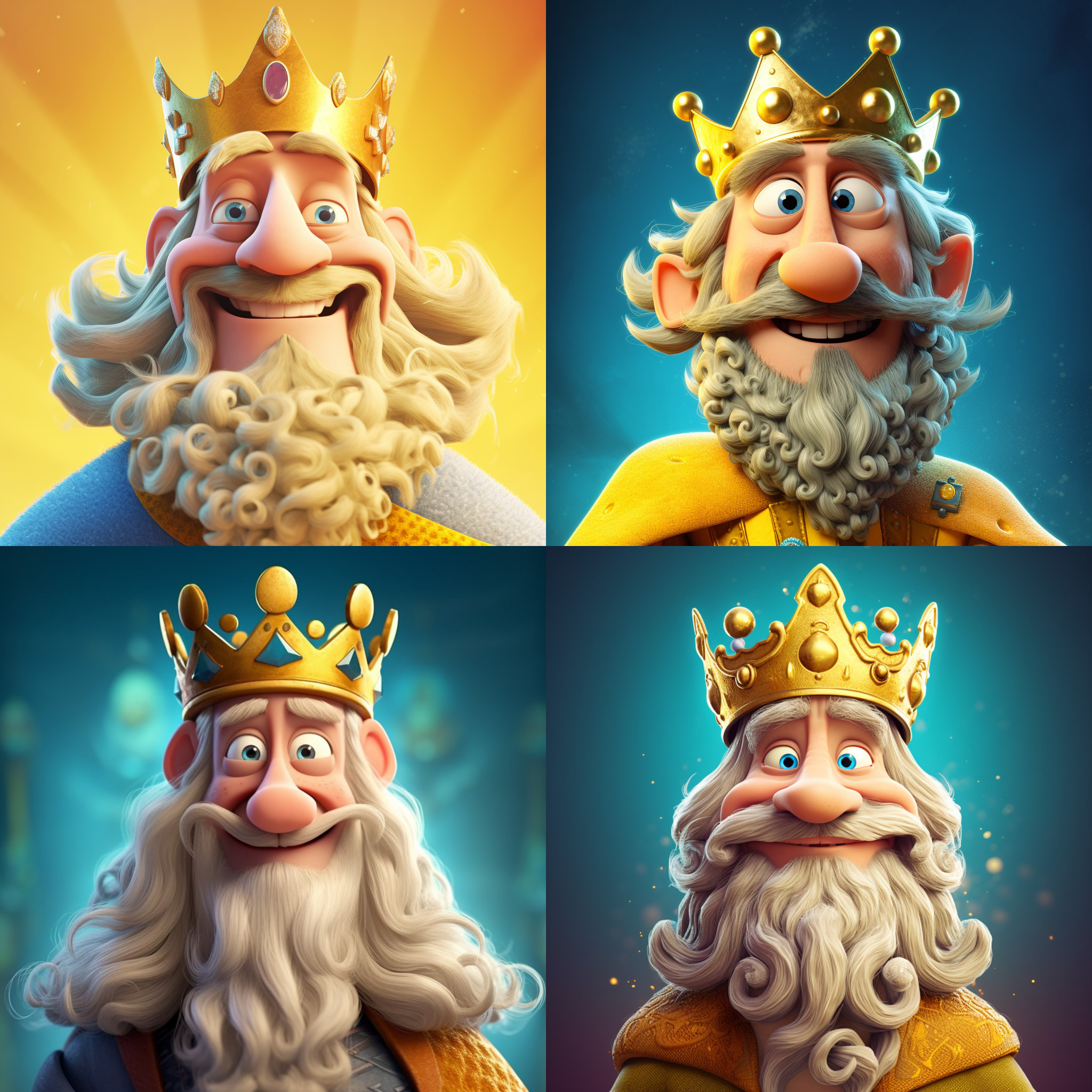 King Arthur Pixar using Midjourney